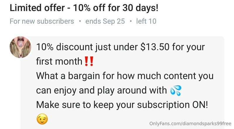10% off my main OF now!! Hurry ‼️