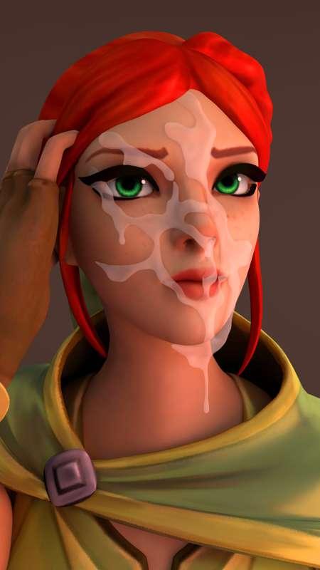 Cassie Cum Face Render