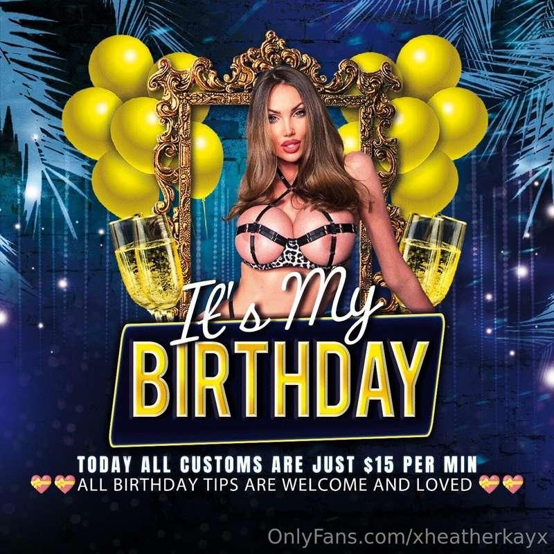 It’s my birthday, baby!🎈Spoil me while I spoil you 🍒 All cus..