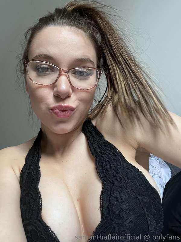 Wearing glasses in bed