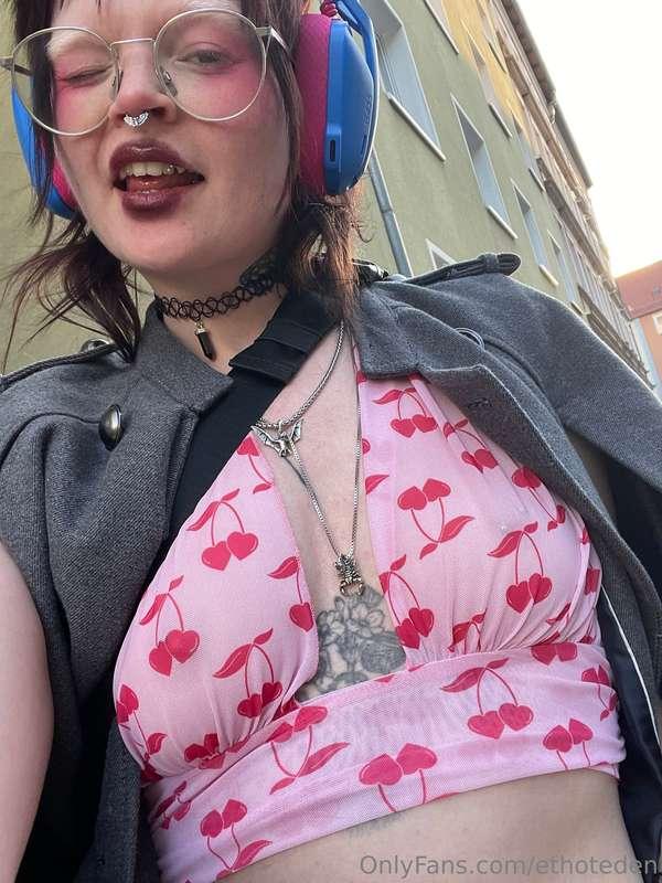 I know you weren't thinking of seeing pierced nipples when g..