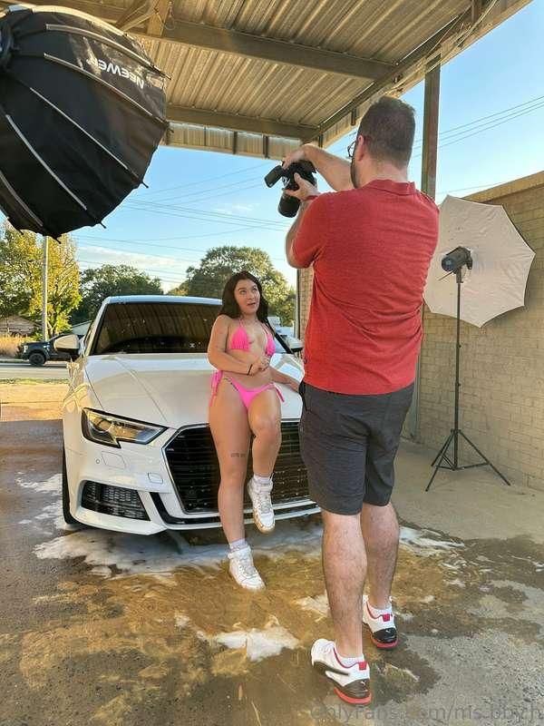 A little bts from my photo shoot yesterday