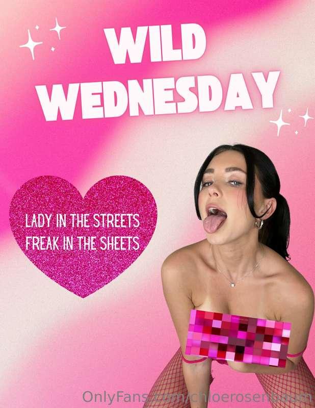 We're getting WILD this WEDNESDAY! Bring all the bad boy ene..