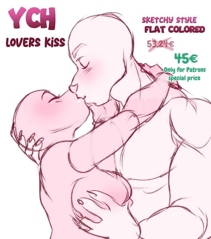 REOPENING💋 YCH 💋Lovers Kiss💋 Three slots!