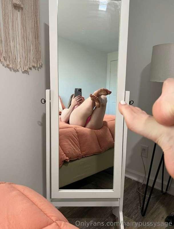 Take my panties off, shove them in my mouth and fuck me hard..