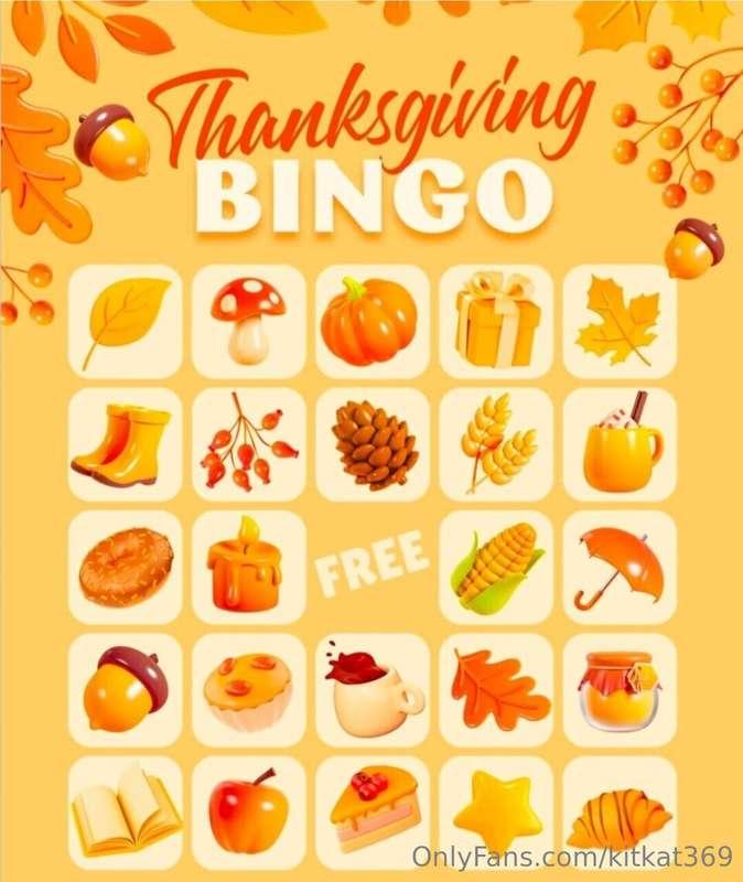 *🍁*Thanksgiving Bingo*🍁*$5 PER PLAY - Tip this post, s.shot ..