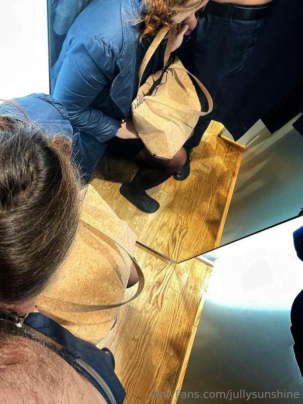 He tried on a shirt in the store, but when he took it off, I..
