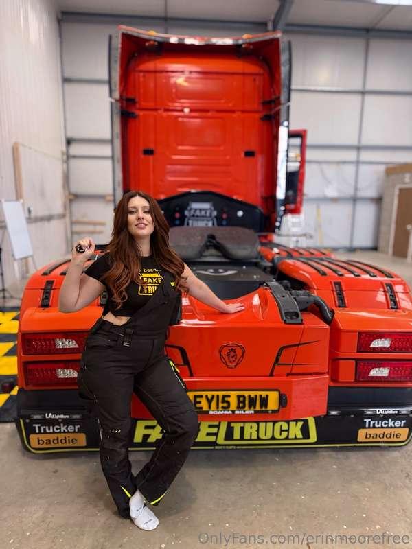 I loved handling his big tool - at @faketruckdriver 