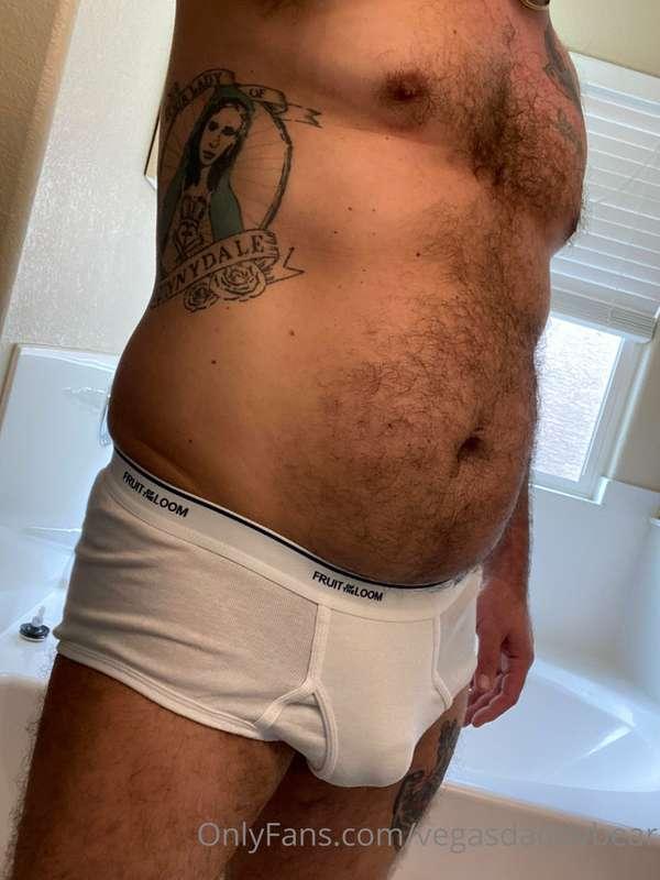Tightly whites for the gym.