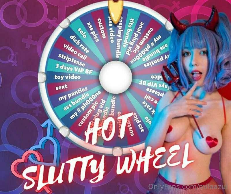 😋March - SPIN THE WHEEL 😋

All you gotta do is tip 

1 spin ..
