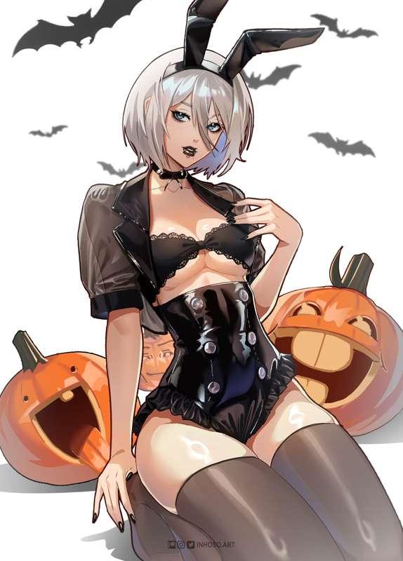 Goth bunny 2B!
