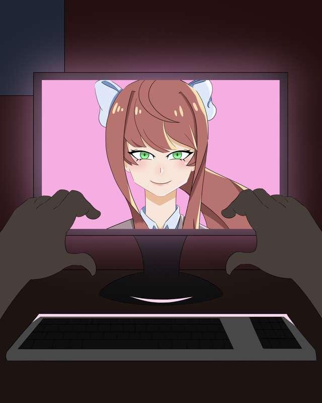 Monika Hairjob/Cut (Normal Version)