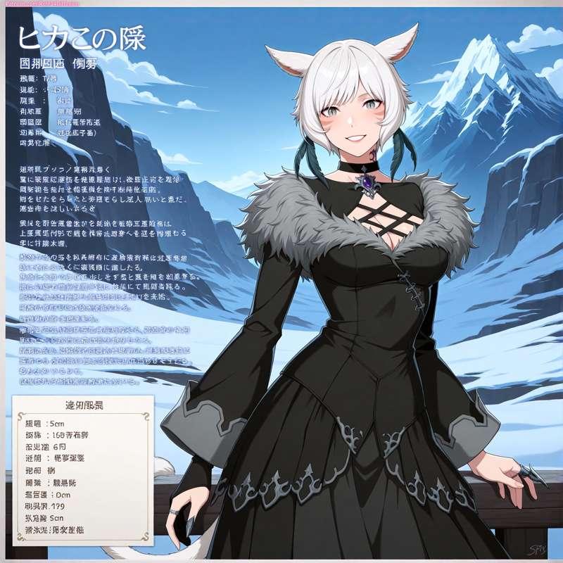 Y'shtola (Anime) of Final Fantasy XIV Sexy Poses [Gen 2.5]
