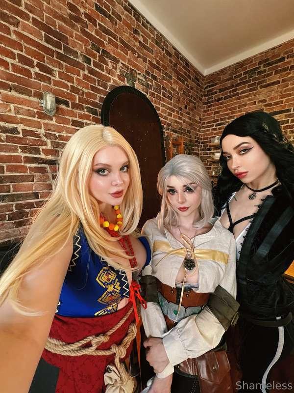 Three sorceresses, one unforgettable night — Yennefer, Keira..