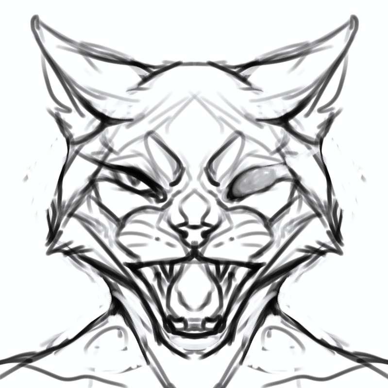 Symmetrical headshot (WIP)