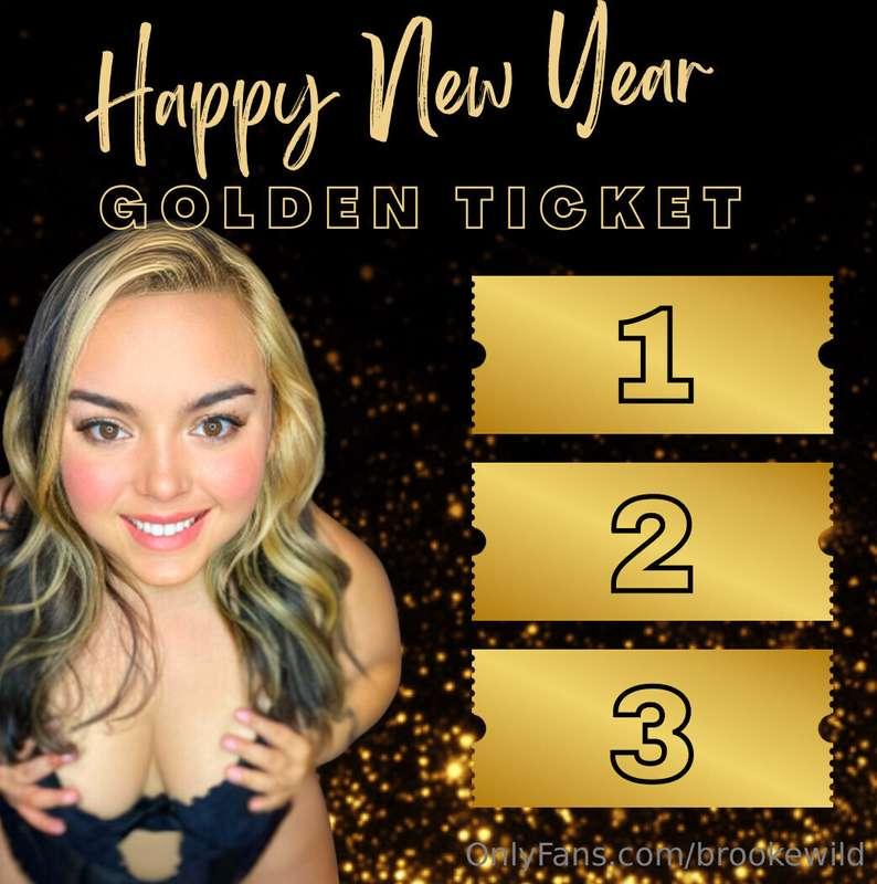 New Years Eve golden tickets! 🥂 Tip below and DM me a number..