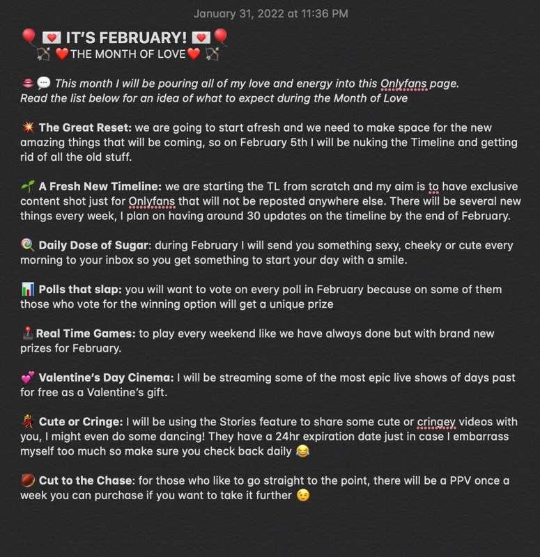 FEBRUARY IS HERE!
Please read this sticky post to get a feel..