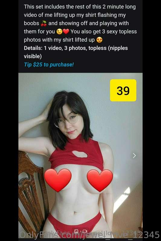 ✨ Tip For More Menu #1 ✨See one of my past PPVs you like? ❤️..