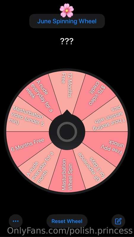 🌸 June Spinning Wheel 🌸  Best Prizes this month 

1 Spin - $..