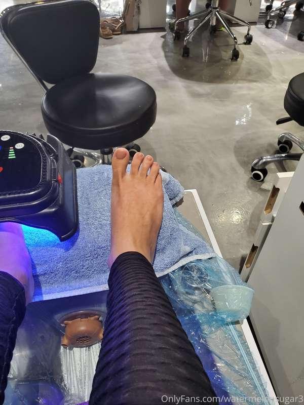 Spoiled myself and got my toes and nails done. Thanks for th..