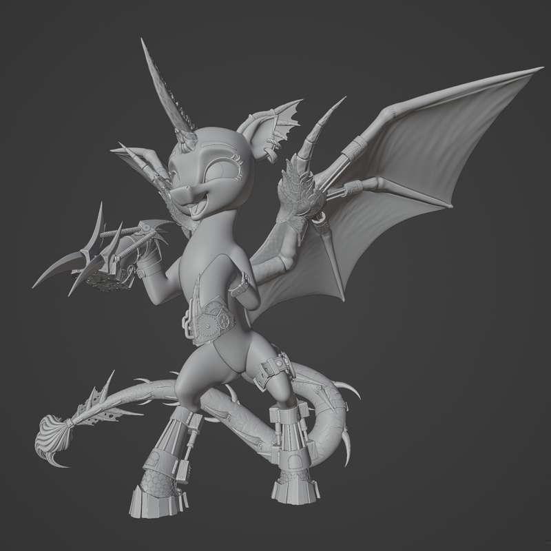 Demicorn commission WIP 3