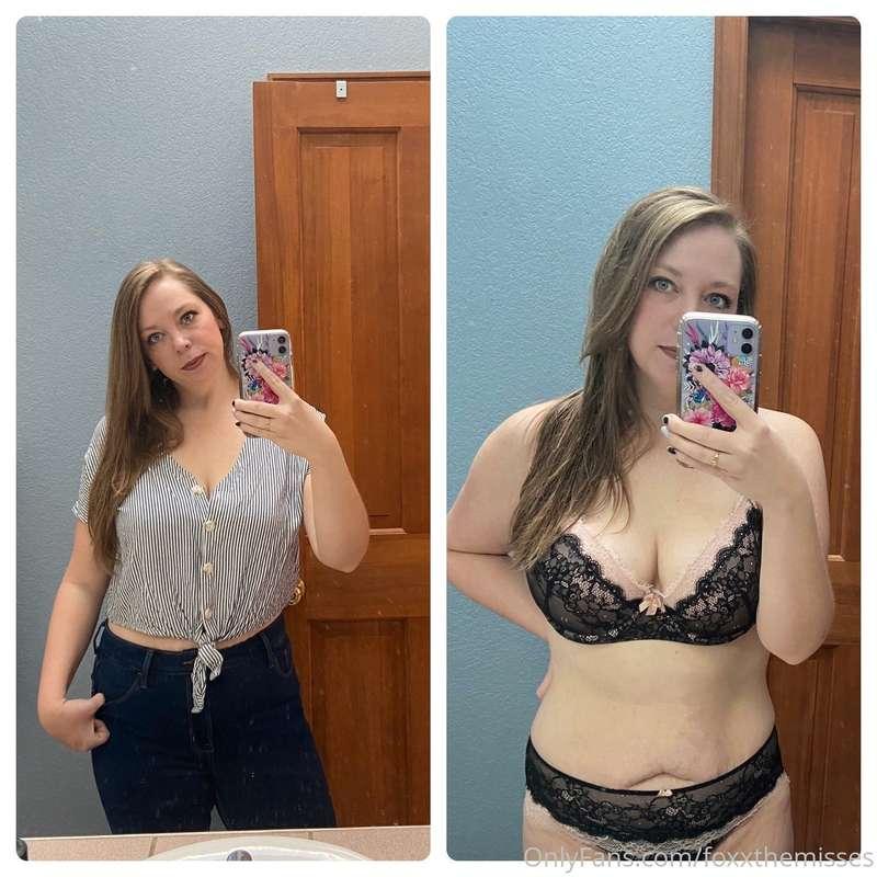 A cute outfit always feels better with something sexy undern..