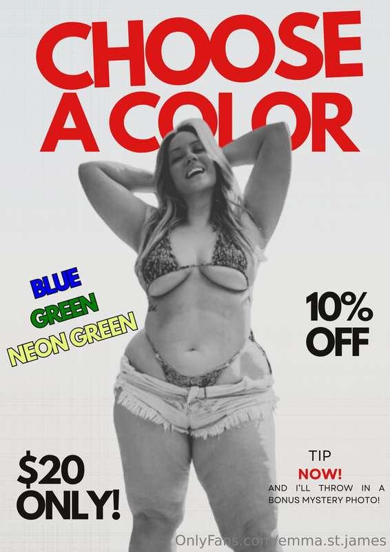 BIKINI ON HAUL💋💋 Tip $20 and pick a color, BLUE, GREEN, or Y..