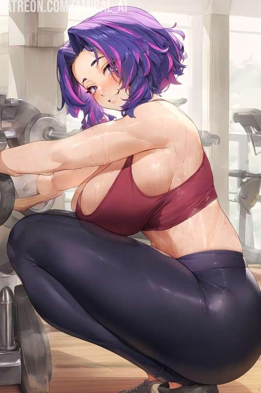 Lady Nagant at the gym