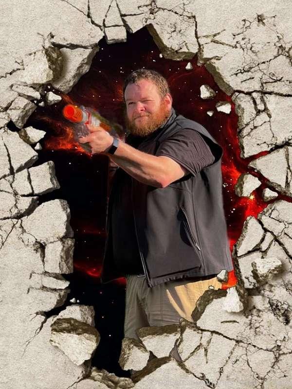 Do you like my gun? Edited photos from an epic nerf battle.