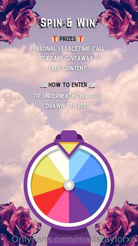 🎉 Get Ready to Spin & Win! 🎉

It's time to test your luck an..