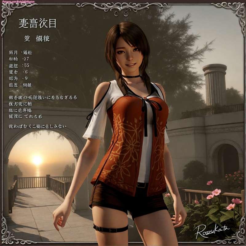 Yuri Kozukata of Fatal Frame Sexy Poses [Gen 2.5]