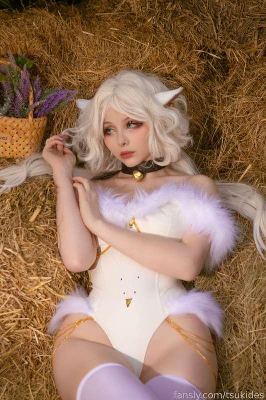 Who wants to pet this little sheep? 

          : ¨ ·.· ¨ :ㅤㅤㅤ𝅄　　　 ﾟ　　⊹
⠀            `· .⠀ϧ᱖⠀#cosplay #nsfw #anime #egirl #sexy #tights #stockings #booty #tits #fetish #anime #gamer