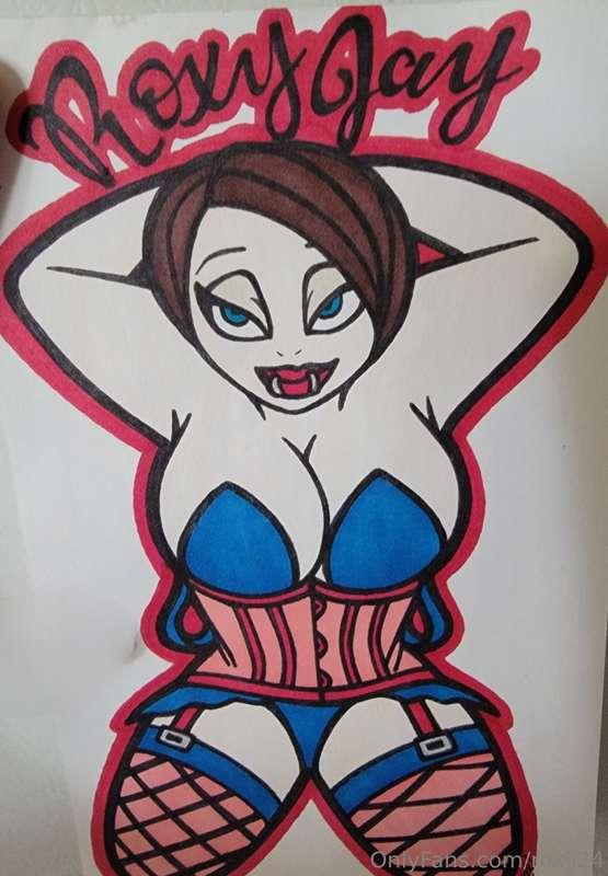 Cute drawing someone made from an old picture of me ❤️