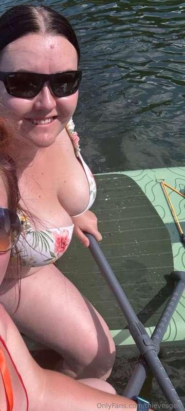 This last week I got a paddle board! It has been pretty fun ..