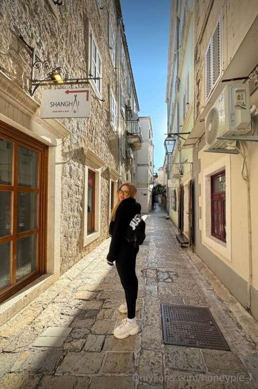 Strolling through the enchanting charm of vibrant alleyways,..