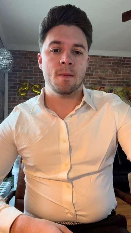 Bursting out of my suit buttonup