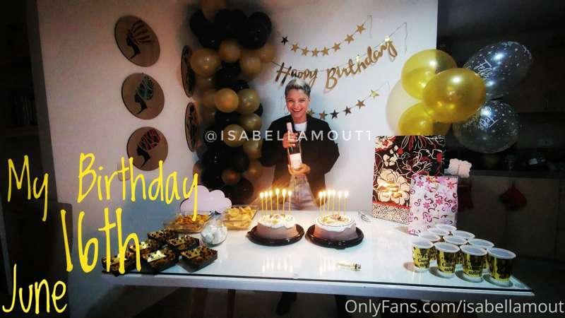 Hello my love, are you ready to celebrate my birthday?