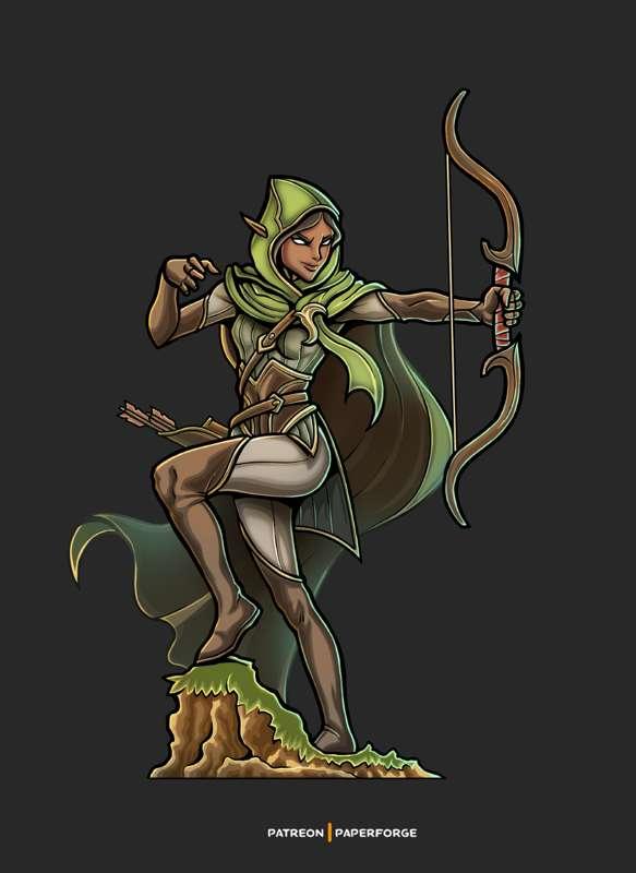 Tiefling Bard & Elf Ranger!