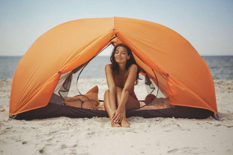 I love camping.  I noticed that the camera is following me 