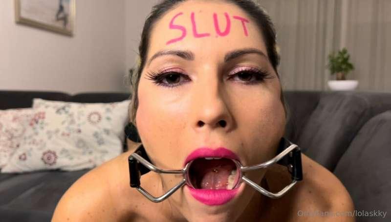 I wonder if pink suits me better than blue? Tongue out or mo..