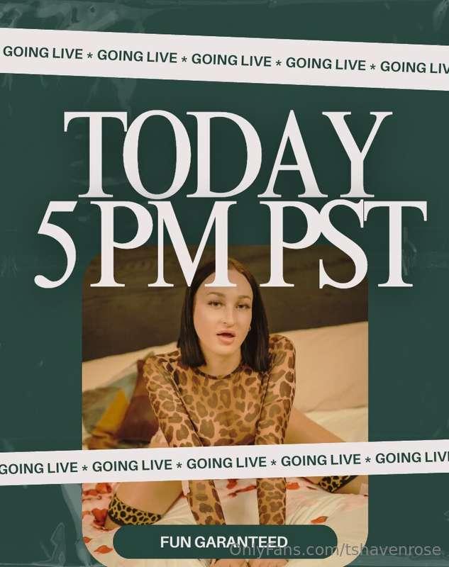 🖤 I hope you'll be at my live show tonight 🖤