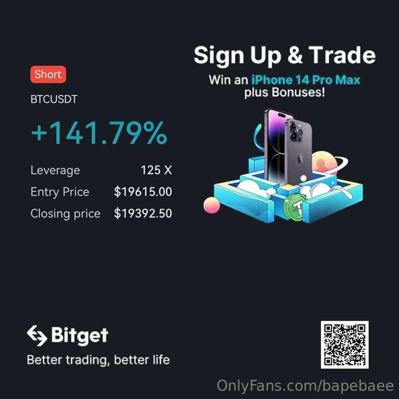 SOME OF MY GAINS FROM THE BITCOIN SHORT I POSTED. TAP IN NEX..