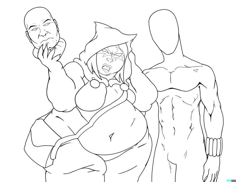(Lineart!) Not so hollow Eve