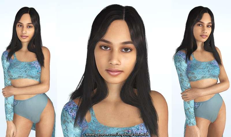 Blue dance dress