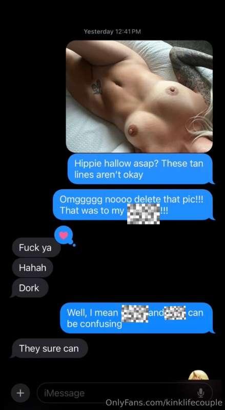 So chris dared me to accidentally send a nude picture to som..