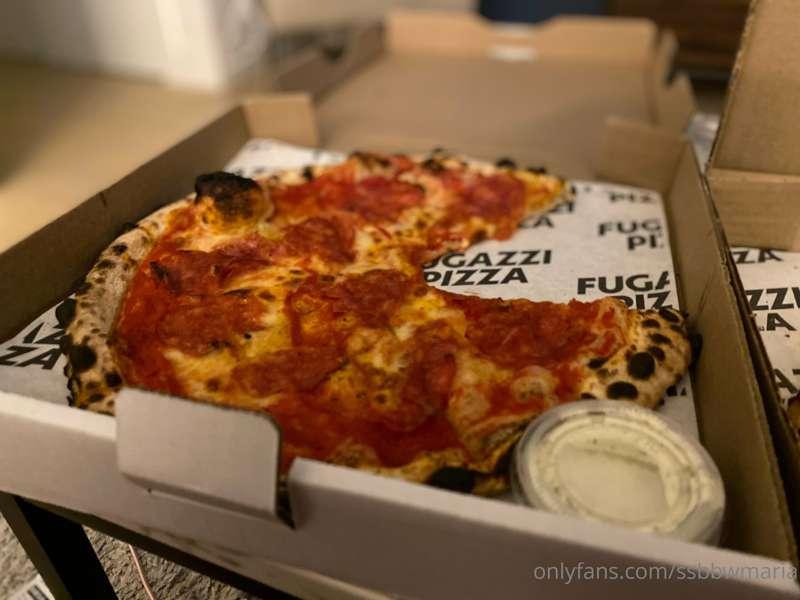 Pizza night, it was amazing. Also had carrot cake and tirami..