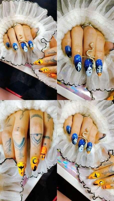 ℍ𝕒𝕝𝕝𝕠𝕨𝕖𝕖𝕟 ℕ𝕒𝕚𝕝𝕤 🎃👻💅 Do you like it❓ One is on the mend 🙈