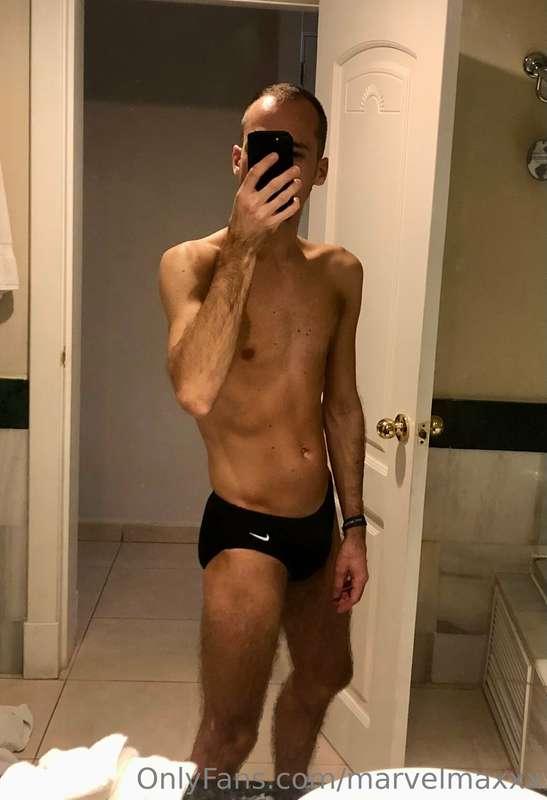 My bathing slip is really tight  🍑🍆