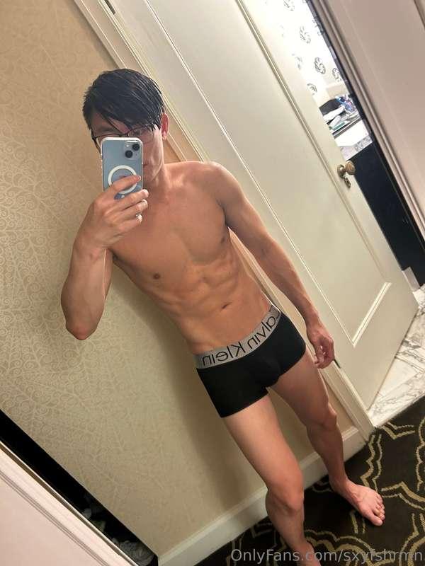 Getting ready before heading out. Would you let me fuck you ..