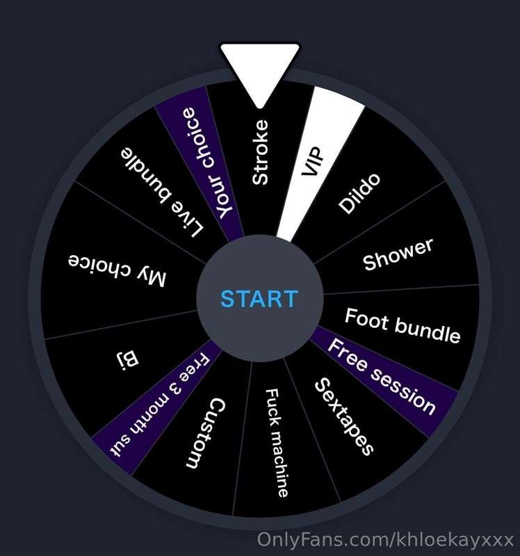Sunday Funday Spin my wheel to make your Sunday a cumday 💦1 ..